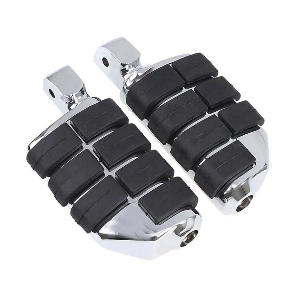 Male Mount Motorcycle Rubber Footrest Footpegs Floorboard For Harley Iron XL 883 1200 Street 750 500 Touring Custom Dyna Softail