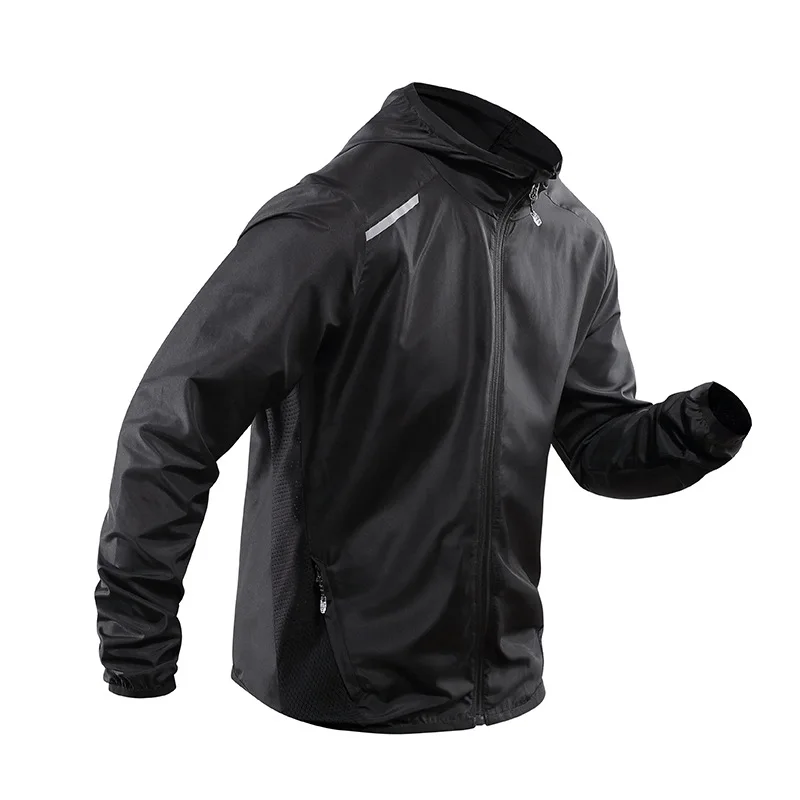 

Men Summer Thin Sun Protection Clothing Outdoor Quick Drying Wind Shield Hoodie Breathable Sports Jackets Casual Light Jacket