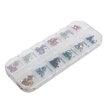 1800 акрил УФ гель для ногтей типсы блестки Стразы Украшения