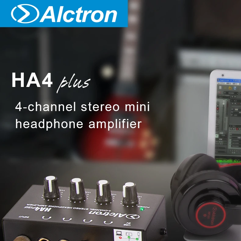 ALCTRON HA4plus 4 канала стерео мини-усилитель для наушников USB интерфейс Мощность ed 6,35 мм разъем Мощность высокое качество звука