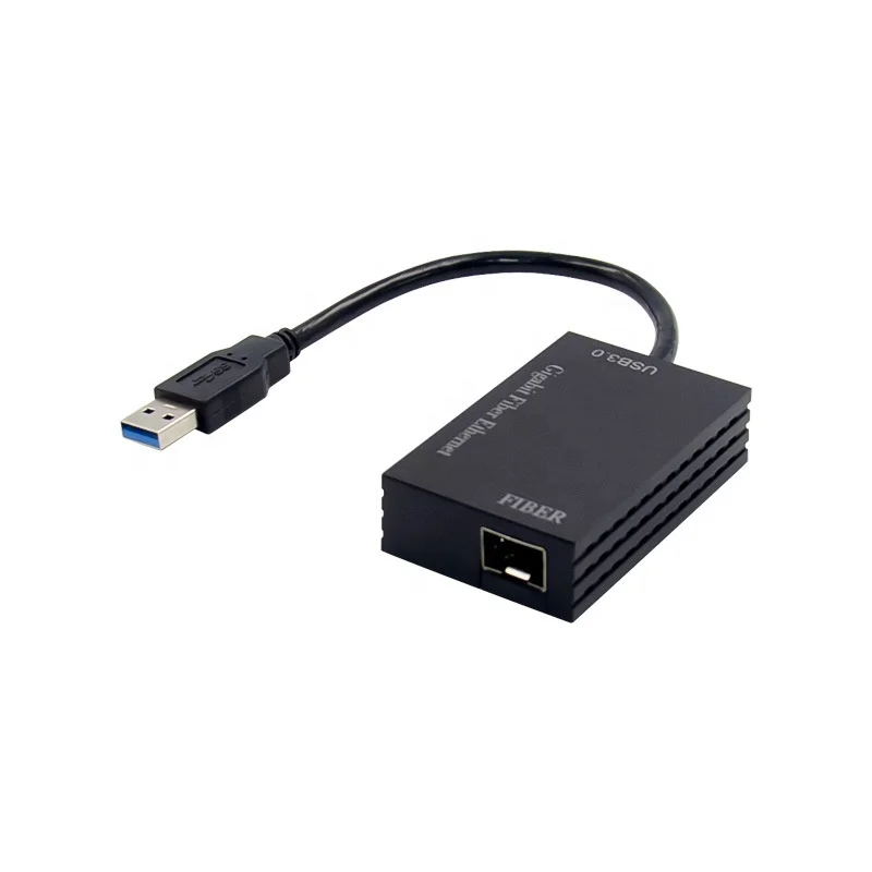 USB 3 0 гигабитный волоконный Ethernet адаптер Сетевая карта 1000M SFP 1Gpbs | Компьютеры и