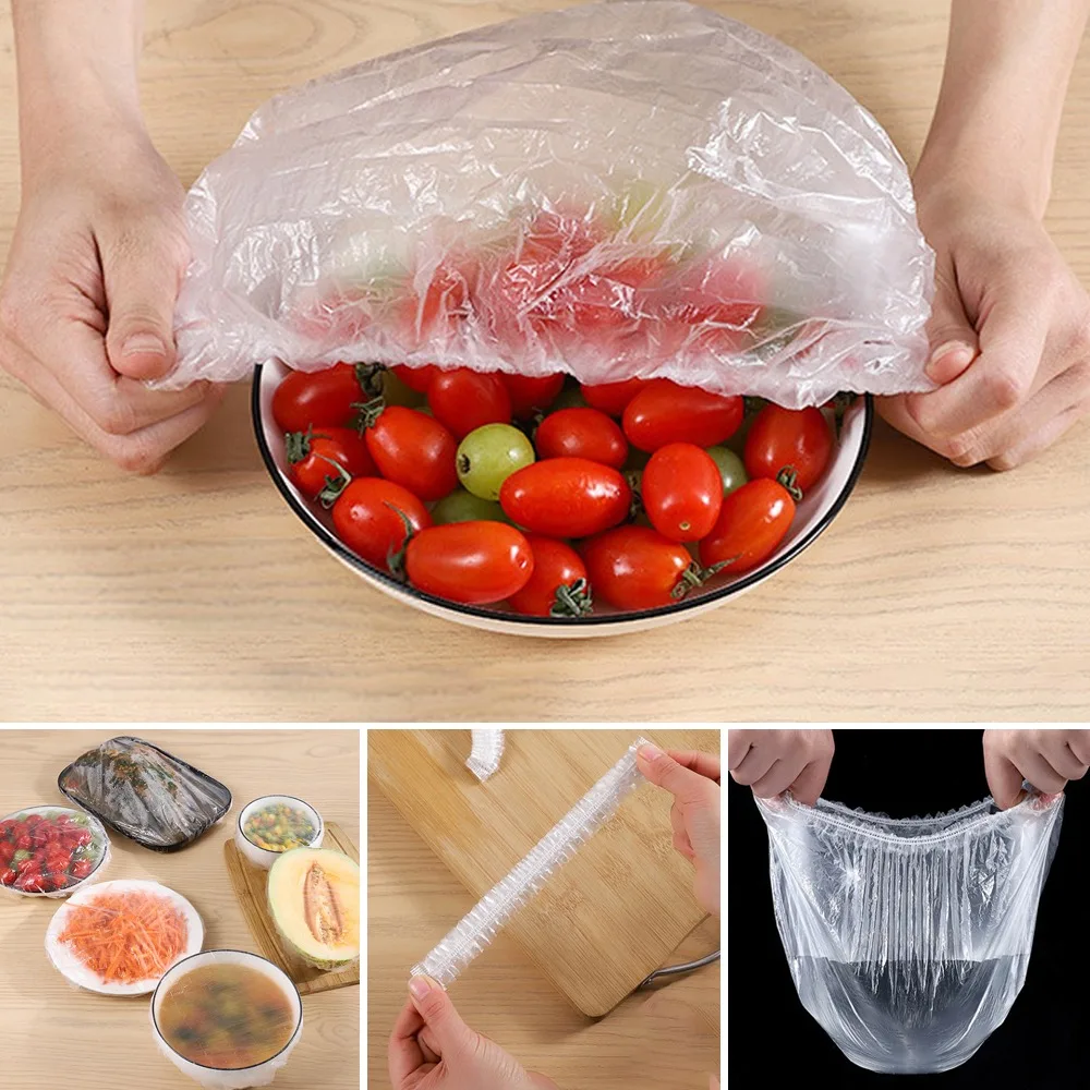 50/100pc Disposable Cling Film Cover Household Refrigerator Food Fruit  Preservation Cover Dust-proof Plastic Fresh-keeping Cover - Saran Wrap & Plastic  Bags - AliExpress