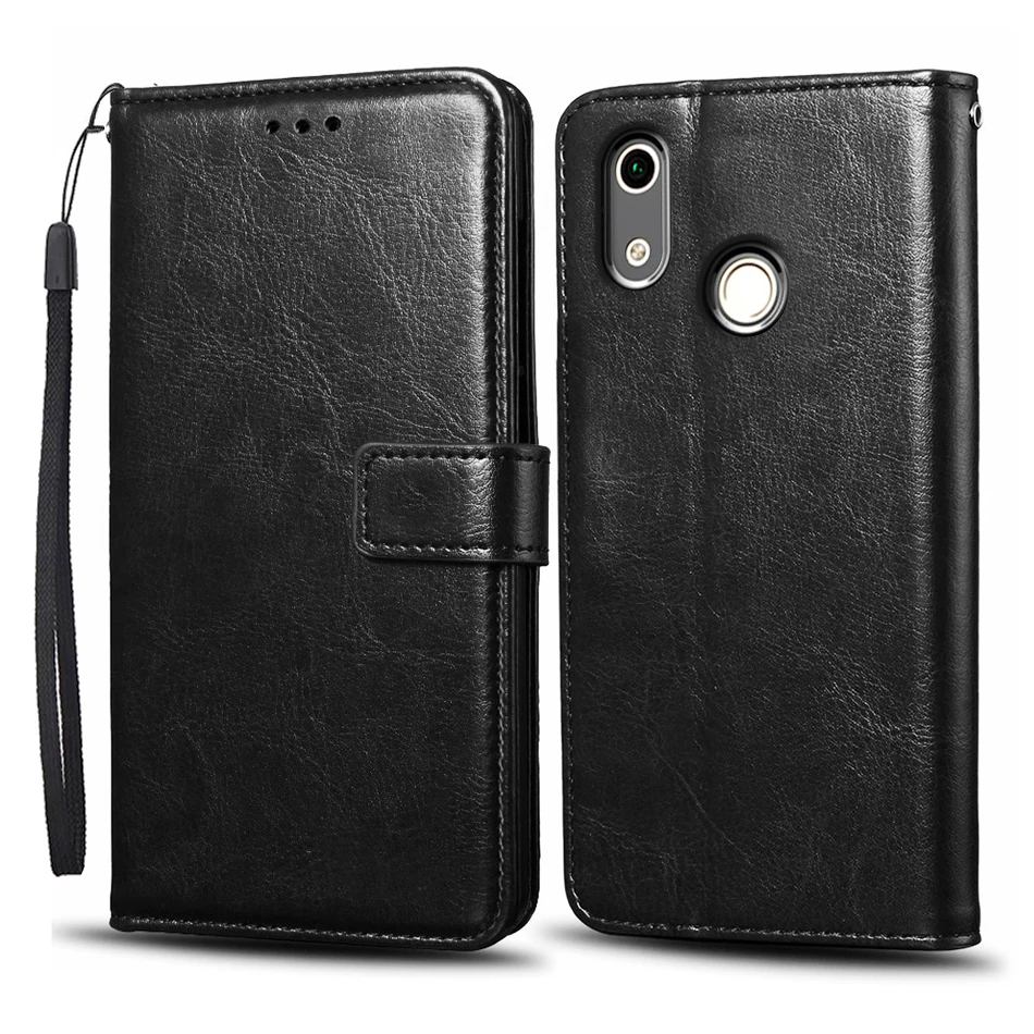 Чехол для Huawei Y6 кожаный силиконовый чехол с откидной крышкой prime 2019 MRD LX1