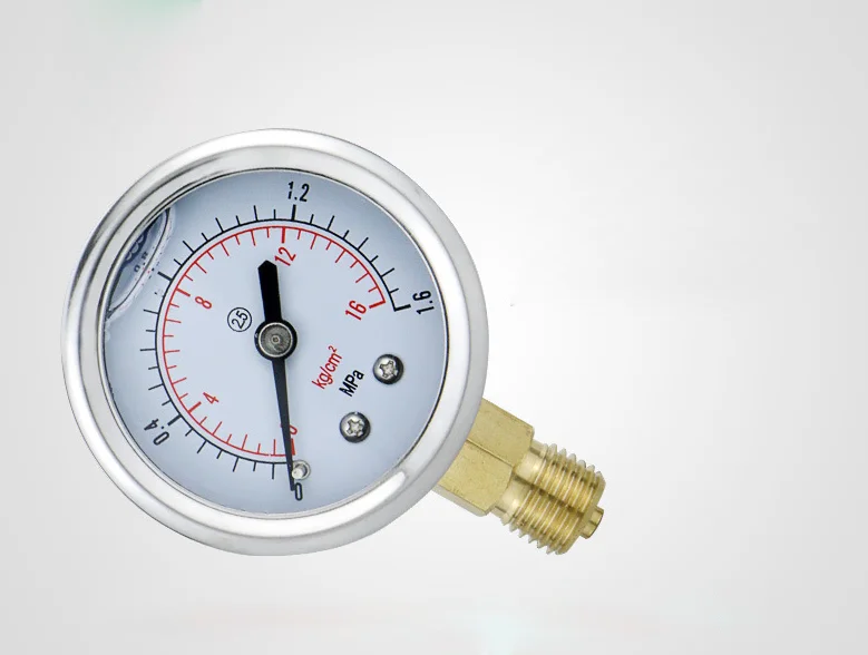 various pressure areas Hydraulic Pressure Gauge Glycerine NG 63 1/4" BSPP REAR BAR PSI 