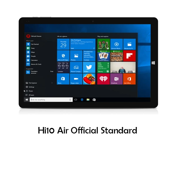 Official standard CHUWI,, Hi10 Air, 10,1 дюймов, Windows 10, планшет, Intel Cherry Trail-T3, Z8350, четыре ядра, 4 Гб ram, 64 ГБ rom, тип-c, 2 в 1, планшет - Комплект: Official standard