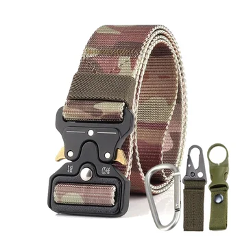 

Western Outdoor Tactial Nylon Men Belt Retro Multifunctional Train Wide 3.8cm Men Jeans Pants Canvas Belt Three Suit