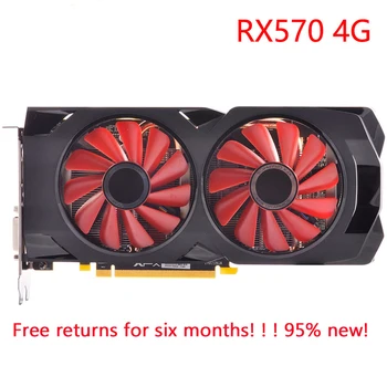 

Video Card RX 570 4GB 256Bit GDDR5 Graphics Cards for AMD RX 500 series free shipping VGA Cards RX570 DisplayPort