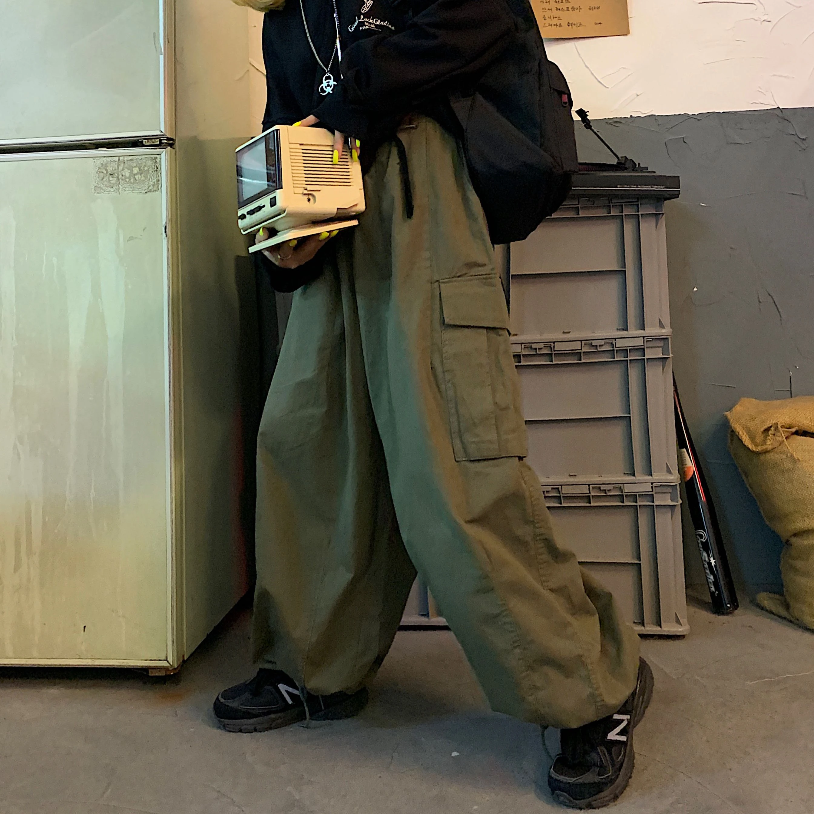 cargo pants with strings