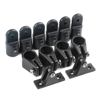 

GTBL 12Pcs/Set Universal Nylon Marine Boat Canopy Cover Top Deck Hinge Jaw Slide Eye End Fitting Hardware DIY Tool