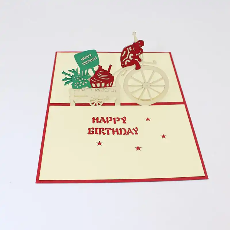 クリエイティブ結婚式のカード 3d 手作りベビー漫画贈答子供の誕生日パーティー紙招待状グリーティングカード 封筒ギフト カード 招待状 Aliexpress