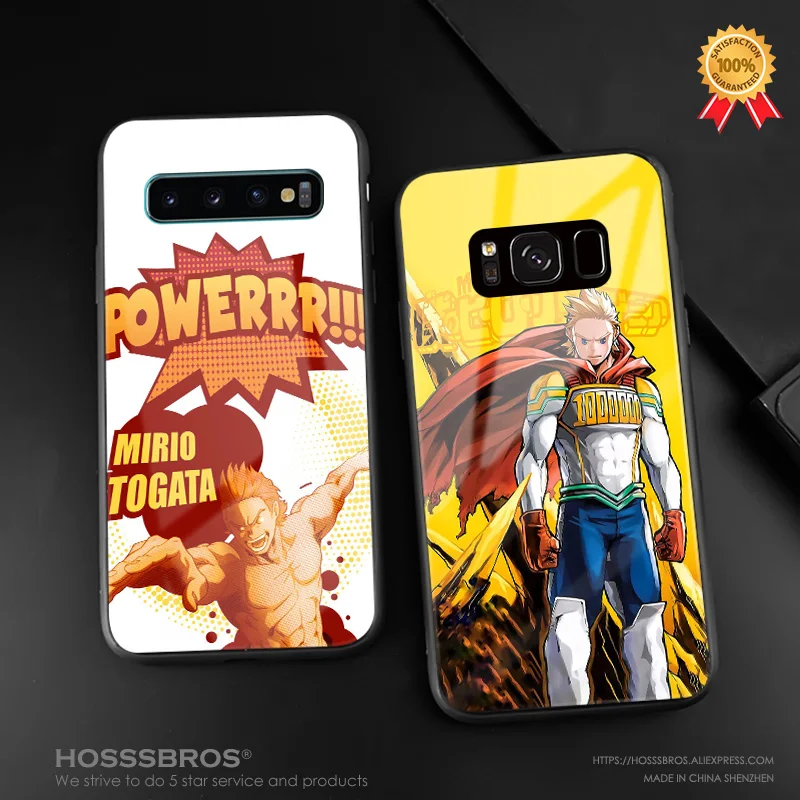 

Mirio Togata My Hero Academia For Samsung Galaxy S8 S9 S10e S10 Note 8 9 10 Plus Soft silicone glass Phone case cover shell