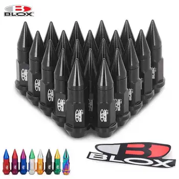 

20PCS Blox 50MM M12x1.5 / M12x1.25 High Quality Aluminium Extended Tuner Wheels Rims Lug Nuts With Spike TK-BLOX750DJT