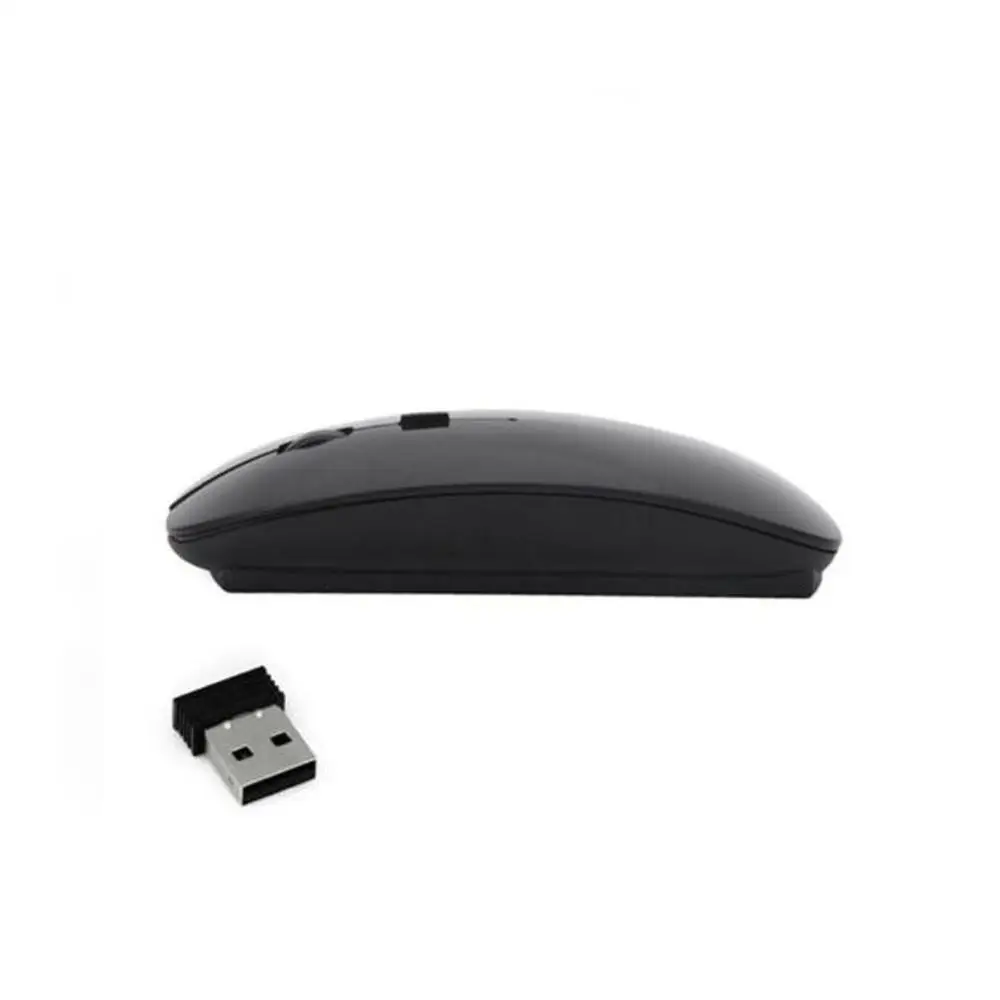 Ratón inalámbrico para Gaming, periférico ultrafino para PC, Mac, negro, para Macbook, dota 2, silencioso, ergonómico, superventas