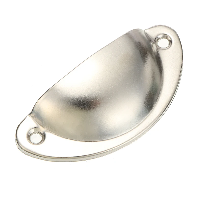 24 Pcs/set 4Colors Antique Iron Shell Cup Pull Handle Vintage Shell Drawer Pull Knob Handle for Kitchen Drawer Cabinet Door Home