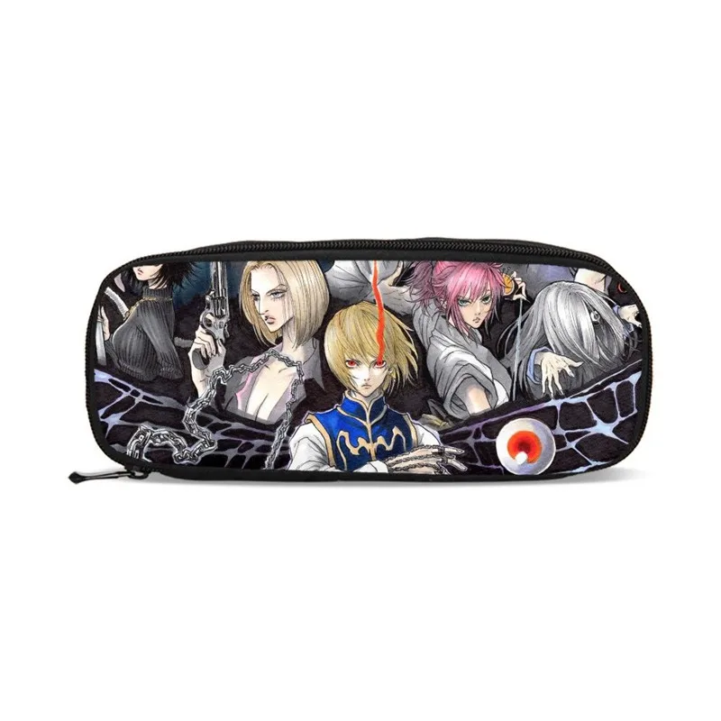 Мужские кошельки Hunter X Hunter, чехол-карандаш, держатель для кошелька, школьные принадлежности, подарок для мальчиков, маленькая коробка для карандашей, чехол-карандаш для детей - Цвет: Серый