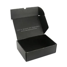 Профессиональный завод на заказ черный матовый картон упаковка почтовые ящики