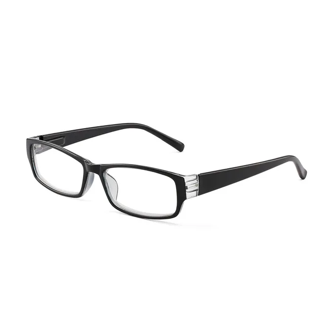 JM Rectangle Women Men Reading Glasses Spring Hinge Magnifier Diopter Presbyopic Reading Glasses Square black