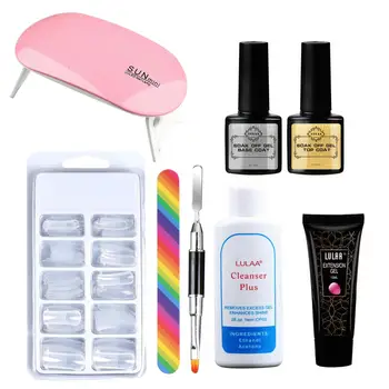 

BellyLady Nail Uv Gel Nail Builder Extension Kit LED Lamp Nail Gel Polish Set Extension Nail gel Nail Kit