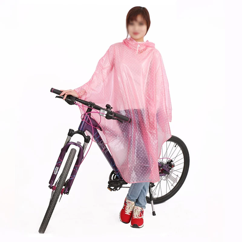 Fashion wave Bicycle Raincoat Men Women Rain Cape Poncho Hooded Windproof Rain Coat Mobility Scooter Cover Rain Coat - Цвет: 02