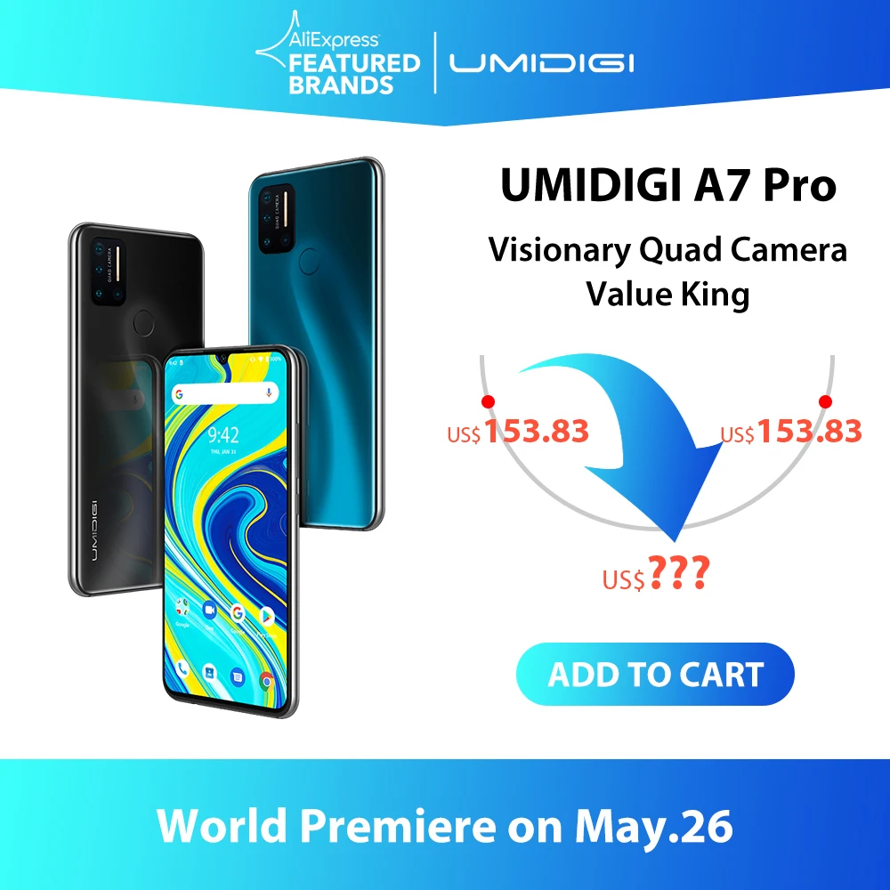 UMIDIGI A7 Pro Quad Camera Andriod 10 OS 6,3 UMIDIGI A7 Pro Quad Camera Andriod 10 OS 6,3