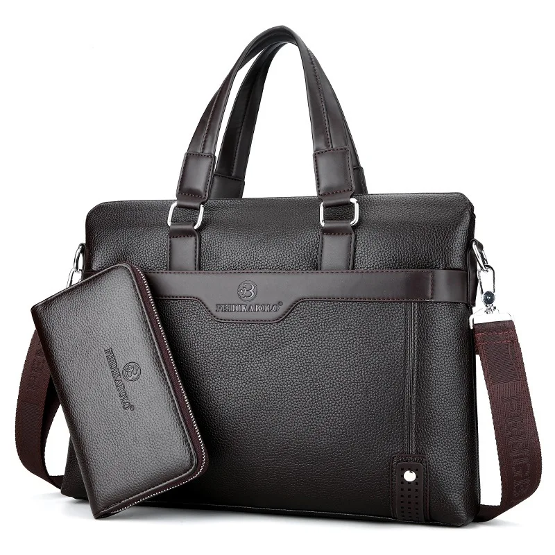 

MEN'S Handbag Men's Cross Business Casual Korean-style Trend Large-Volume Briefcase Men's Shoulder Men's Bag Shoulder Bag