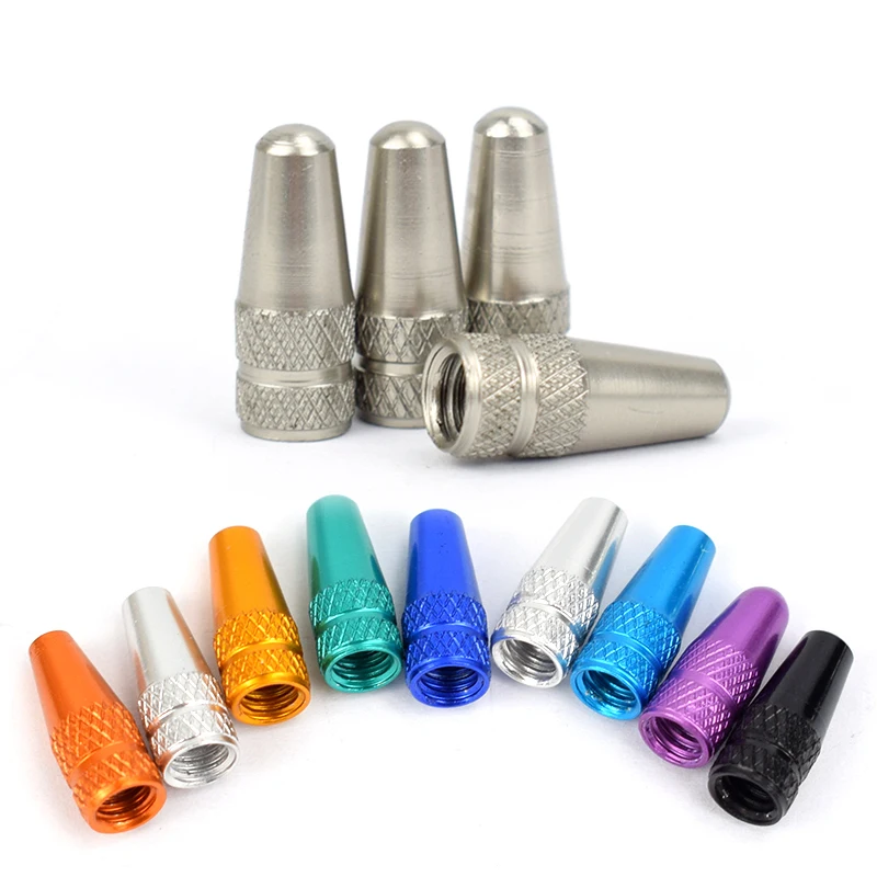 Bicycle Valve Cap 4/8pcs Aluminum Alloy Bicycle Tire FV Valve Cap MTB Road Bike Covered Protector Road MTB Tyre Dustproof Bike Presta Valve