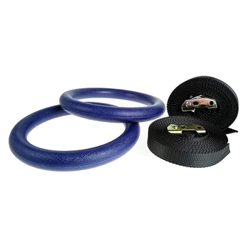 

Gymnastics Rings Adjustable Straps Quick Full Body Muscle Workout Home Gym Training