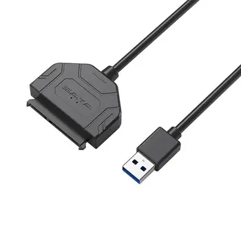 

USB 3.0/ USB 2.0 to SATA 2.5inch Hard Disk Drive 22Pin Cable High Speed Transfer Adapter Cable Converter for Laptop 2.5" HDD SSD
