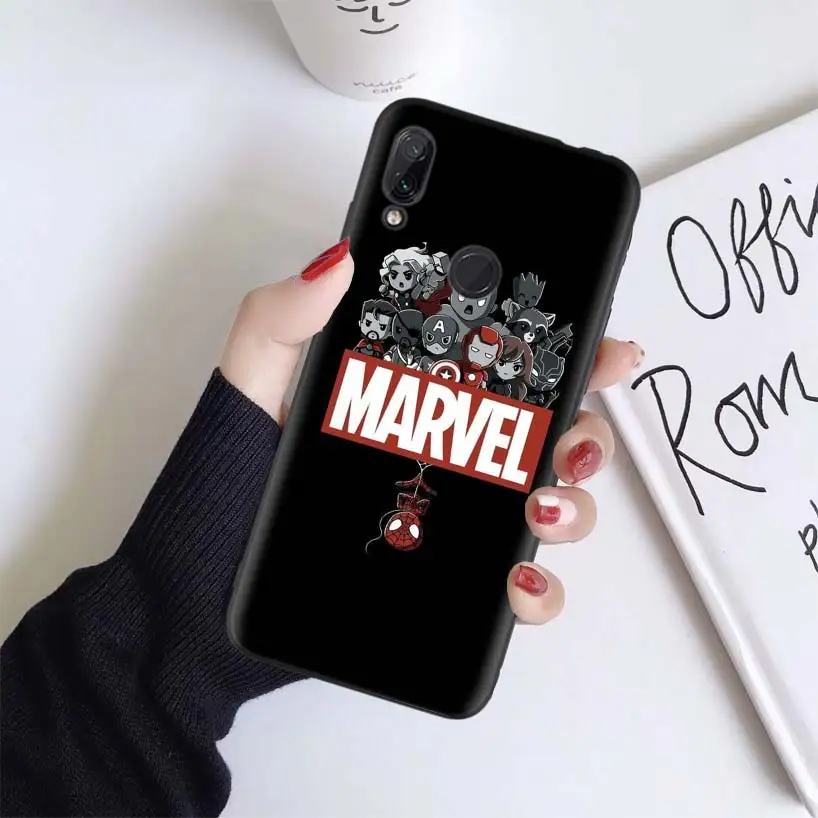 Чехол Marvel Avengers Co mi cs для Xiaomi Redmi Note 7 8 K20 7S 7A 6 6A Pro S2 5 mi Play 9T CC9 E A1 A2 Lite F1 мягкий чехол для телефона - Цвет: BS026-1