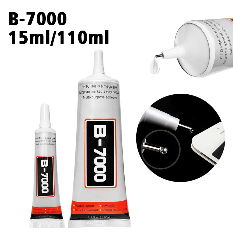 

15ml 110ml B-7000 Multipurpose Adhesive Glue For Phone Screen Repair Back Glass glue Rhinestone Crafts DIY Super Liquid Glue