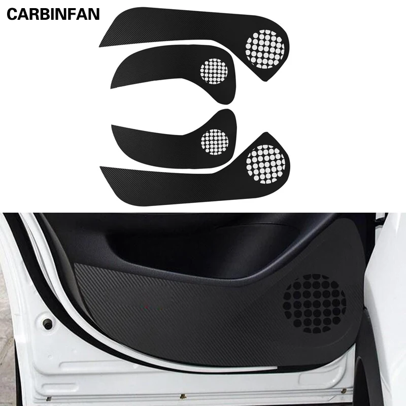 

Car Styling Side Door Inner Decal Anti-kick Protective Carbon fiber Flim Sticker 4Pcs For Mazda CX-4 2016 2017 2018