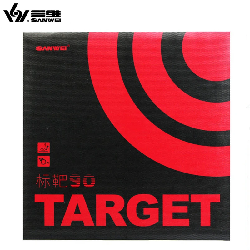 

SANWEI TARGET 90 Table Tennis Rubber 90% Sticky with Original SANWEI TARGET ping pong sponge