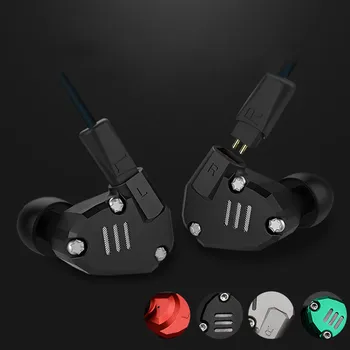 

KZ ZS6 Hybrid In Ear Earphone Running Sport Earphone Earplugs Headset Earbud 29