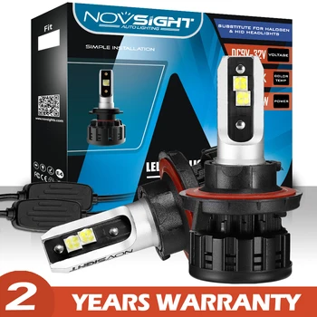 

NOVSIGHT LED Car Headlight Bulbs Auto Led Lights H4 H1 H7 H3 H11 H8 H9 H13 9005 9006 9007 HB3 HB4 HB5 60W 18000LM Car Lamp Bulbs