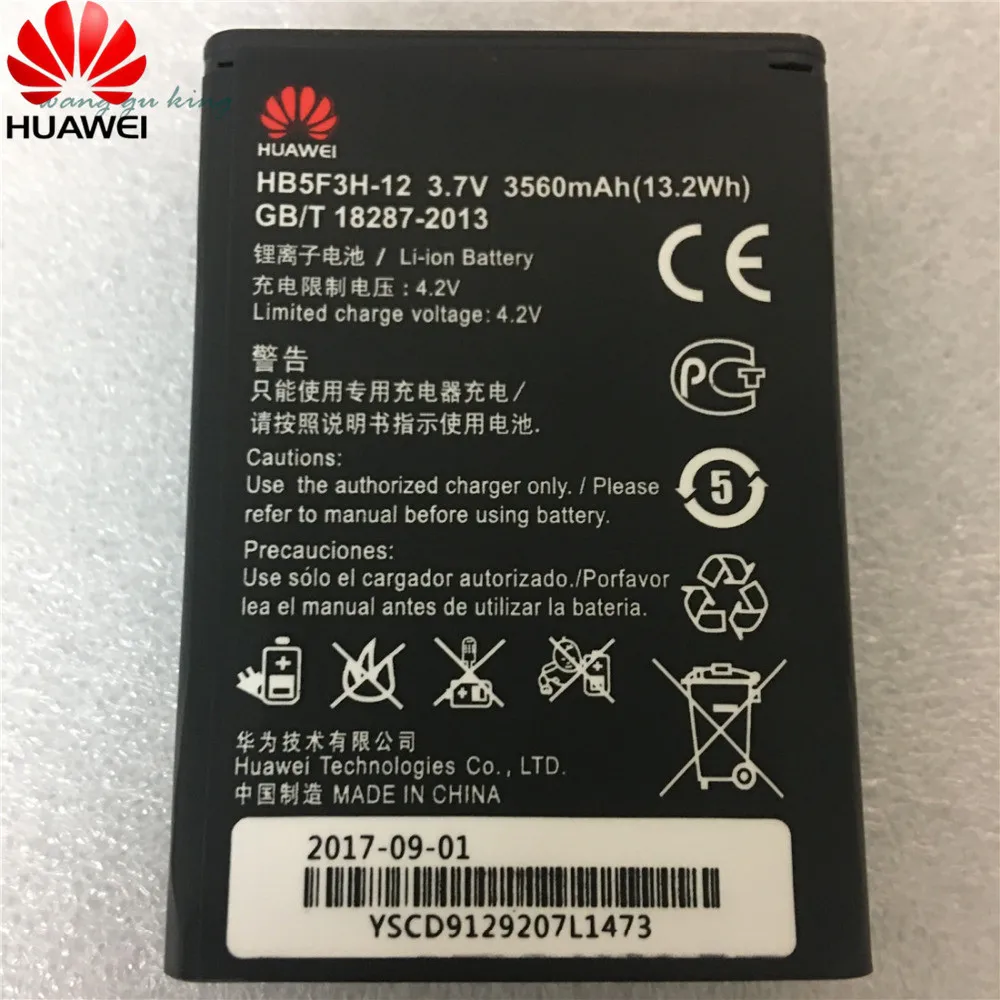 HB5F3H 3560mAh аккумулятор для Huawei E5372T E5775 4G LTE FDD Cat 4 WIFI роутер 12|Аккумуляторы мобильных
