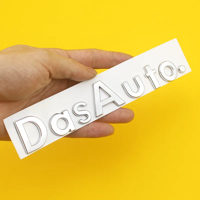 [Новинка] 2 шт. автомобильный Стайлинг 18*3 см абс пластик покрытие DasAuto эмблема задний багажник значок боковые логотипы автомобиля наклейки на кузов