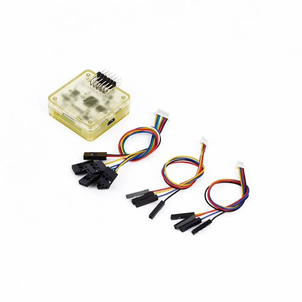Новинка Openpilot CC3D EVO Контроллер полета с желтым чехлом + 1 шт. mini OP GPS для фототехники
