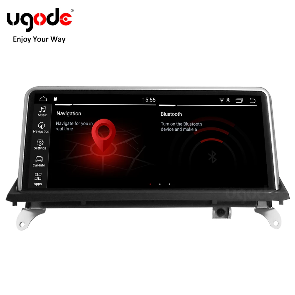

Ugode For BMW X5 X6 Car Multimedia Player Android 9.0 GPS Navigation 10.25 Inches Screen Monitor Bluetooth E70 E71 (2014-2017)
