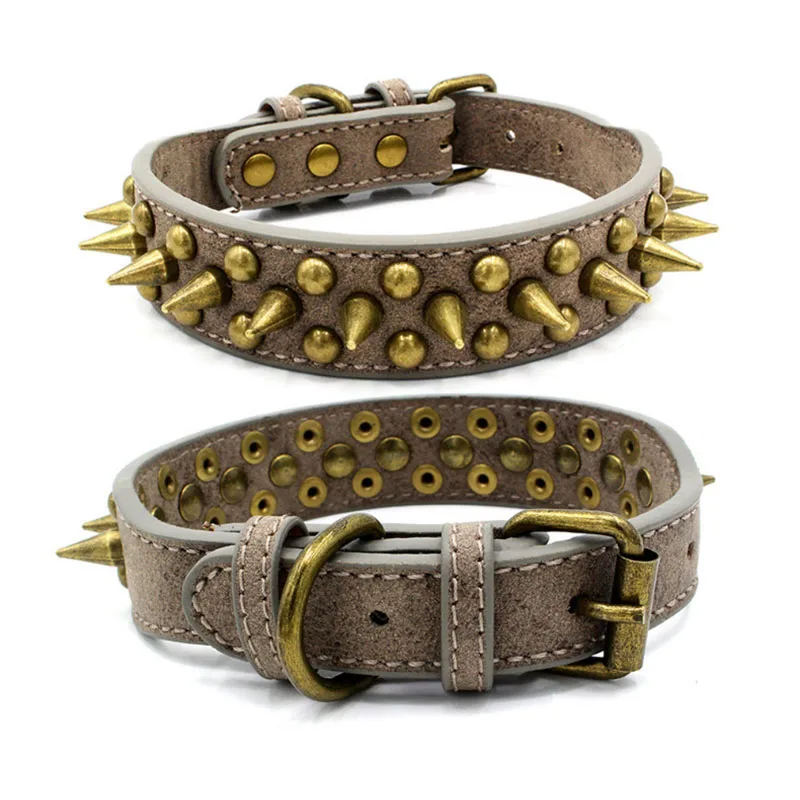 2-Width-Spiked-Studded-Dog-Collar-for-Medium-Large-Dogs-Pitbull-German-Shepherd-PU-Leather-Pet (3)