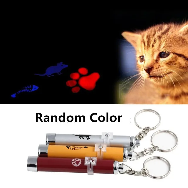 Забавная Кошка Pet светодиодный лазерный Лазерное перо-указка с яркой мышкой анимация 1