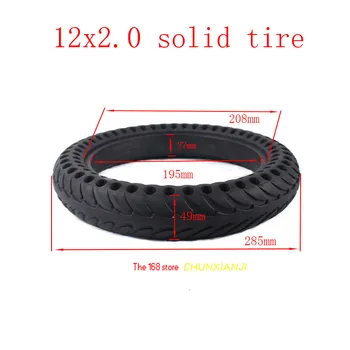 

Super 12x2.0 solid tyre bike folding electric scooter wheel tire 12 inch Non-inflatable tyre fits Many gas scooter E-bike
