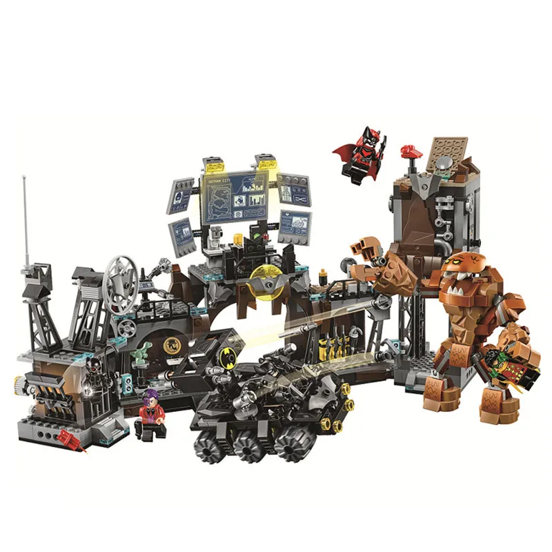 

2019 Marvel Avengers Super Heroes DC Batman Bat-Tank Clayface Invasion Model Building Blocks Bricks Kids Toys Juguetes 76122