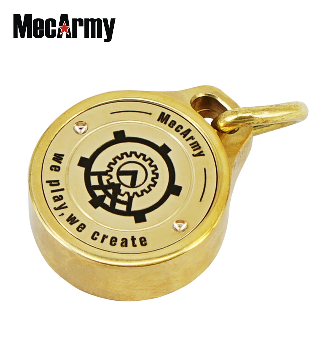 MecArmy Brass Outdoor Compass Pendant with Lanyard