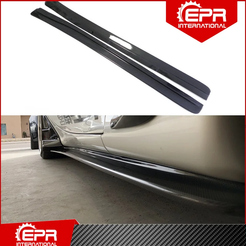For Rx7 Fd Feed Style Carbon Fiber Side Skirt Add On Trim Part Rx7