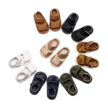 

Baby Walking Shoes Toddler PU Soft-outsoled Comfort Sandals Beef Tendon Bottom children's Shoes For 1 to 24 Months Babies