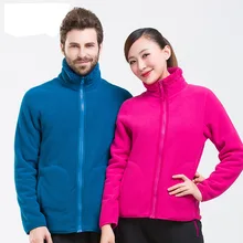 Уличная флисовая женская флисовая куртка мужская двусторонняя одежда флисовая Толстая Пара Толстовка осенняя и зимняя теплая