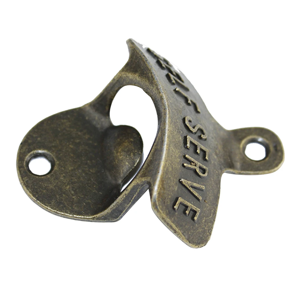 Mini Retro Wall Mounted Beer Wine Bottle Opener Bar Quick Cola Glass Cap Opener