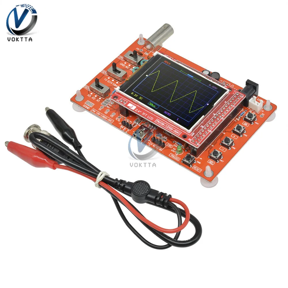 Полностью Собранный/DIY 2," дюймовый TFT lcd цифровой SMD набор измерительных приборов осциллограф STM32 тестер акриловый чехол - Цвет: assembled no case