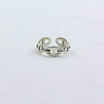 

925 Sterling Silver Rings For Women Personality Creative Femme Fashion Fine Jewelry Open Ring Vintage High Quality Gift 925-871