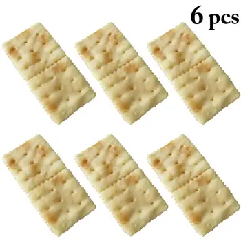 

6Pcs Artificial Cookie Faux Cookie Model Home Decoration Kid Teether Toy Simulation Biscuit Kitchen Decoration Table Decor